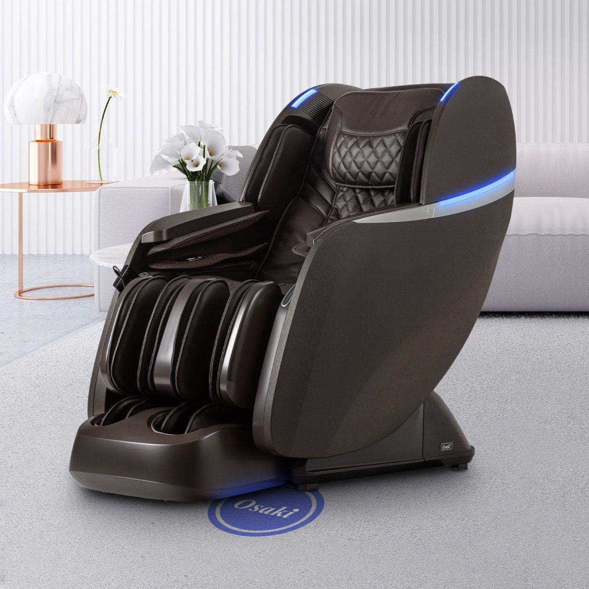 Official Osaki product photo of the OS-Ai Vera 4D+ massage chair in taupe