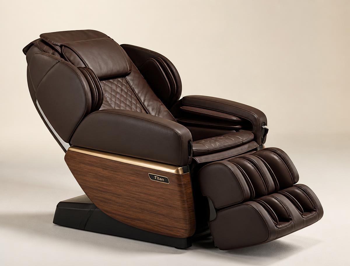 Representative studio photo of a full-body massage chair, shown in place of an official Human Touch Super Novo product image